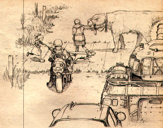 nice sketch illustrating the "streetlife"
